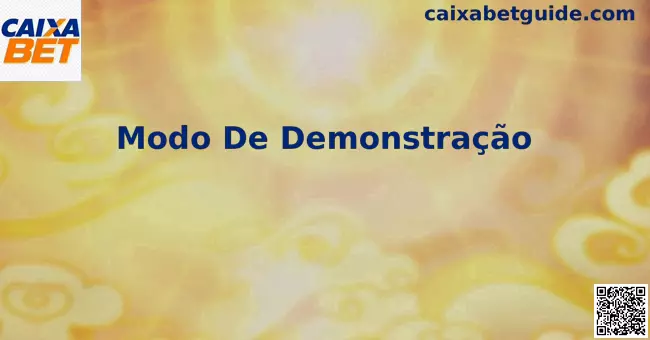 Modo de Demonstração Caixa Bet